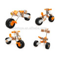 Newest Design Assemble Motorcycle Toys OEM Kids Wooden Educational Wholesale Construction Toys EZ7055